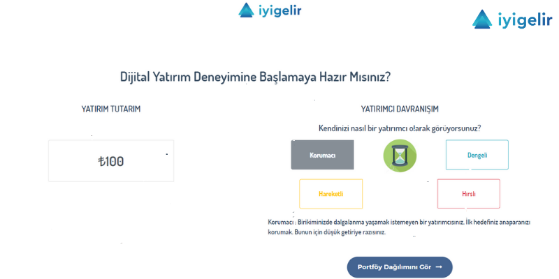 iyi gelir ile robo danışman hizmeti